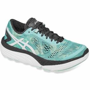 ASICS Running Shoe, Pool Blue/White/Iron